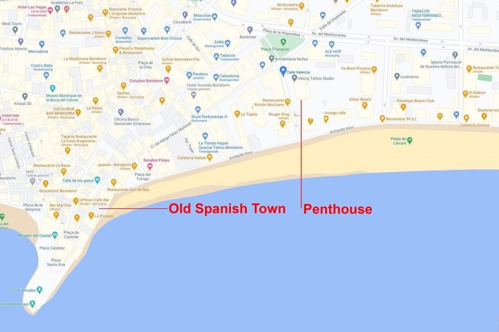 Herverkoop - Penthouse -
Benidorm