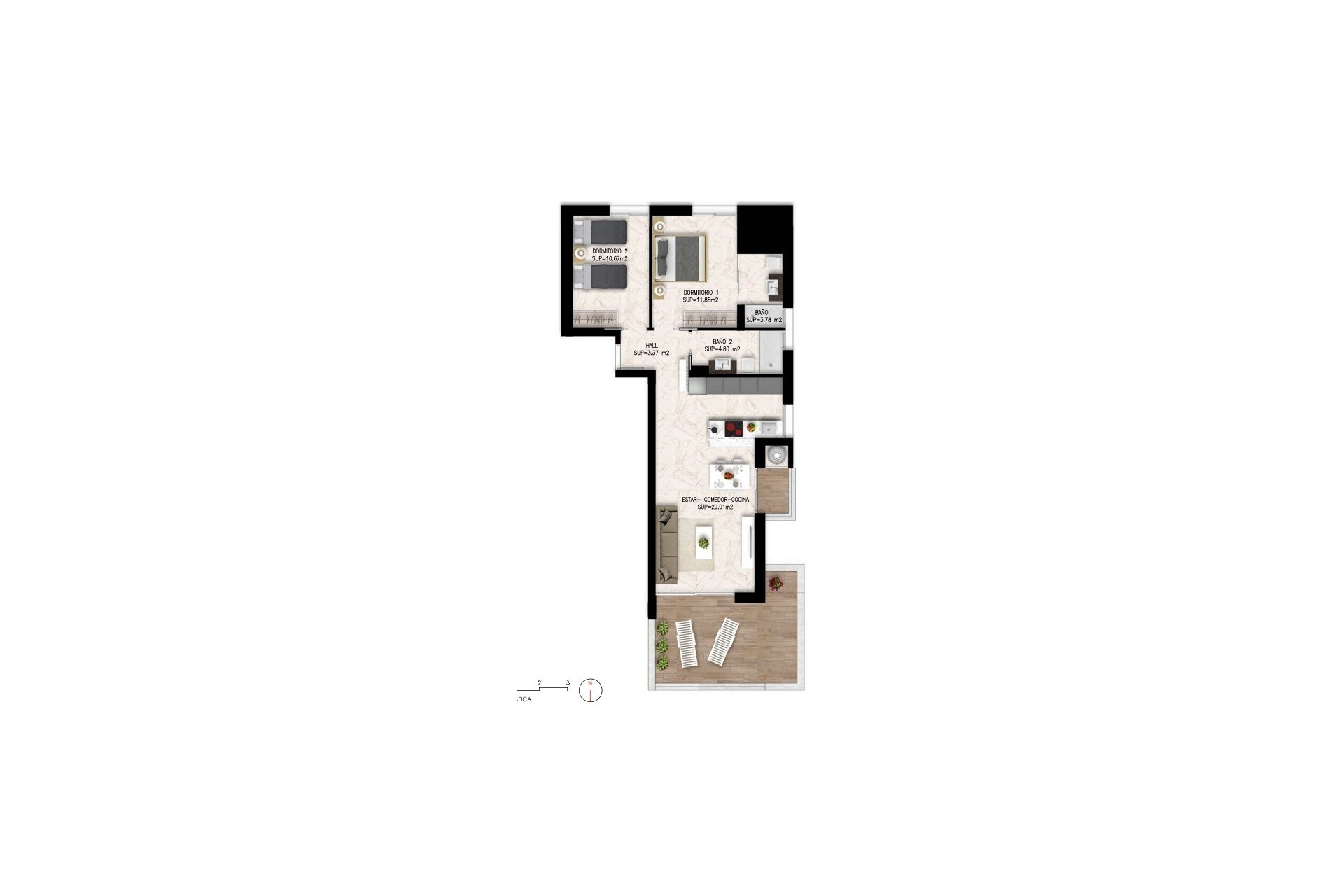 Revente - Appartement -
Orihuela - Orihuela Costa