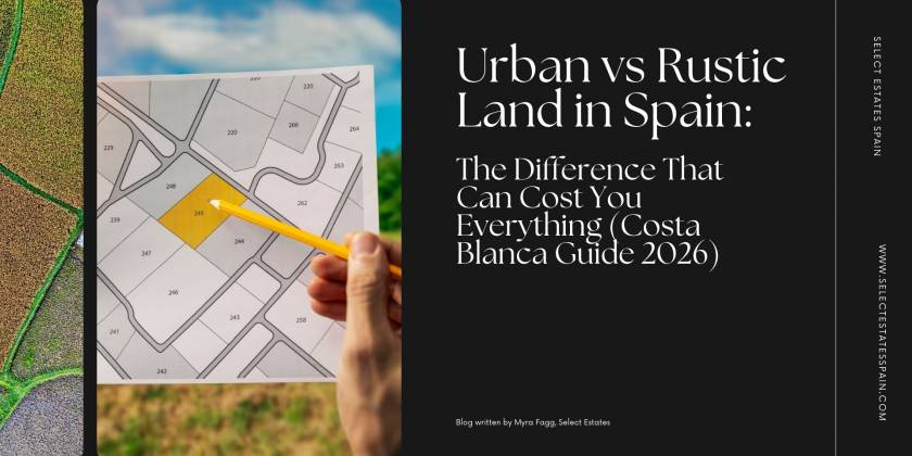 Terrenos urbanos frente a terrenos rurales en España: lo que necesitas saber antes de comprar en la Costa Blanca (Guía 2026)