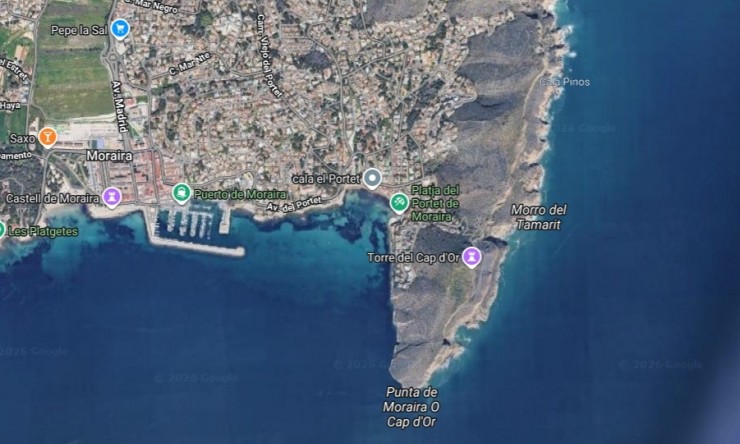 Rynek Wtórny - Działka miejska -
Moraira - El Portet - Pla de Mar