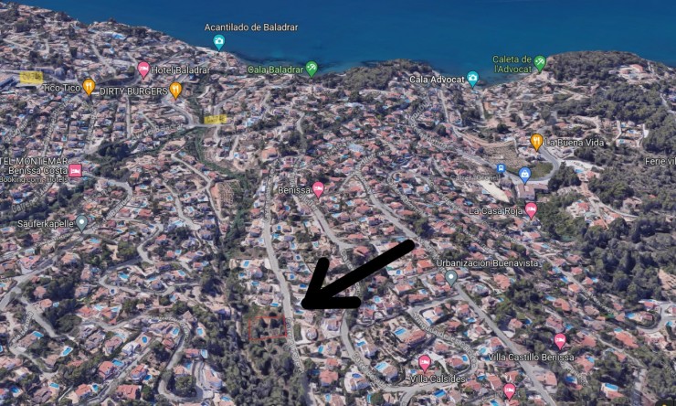 Herverkoop - Plot -
Benissa - Cala Baladrar